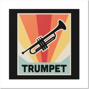 Vintage Style TRUMPET Poster Posters and Art